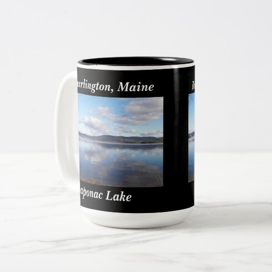 Saponac Lake Burlington, Maine Mok (Voorkant links)