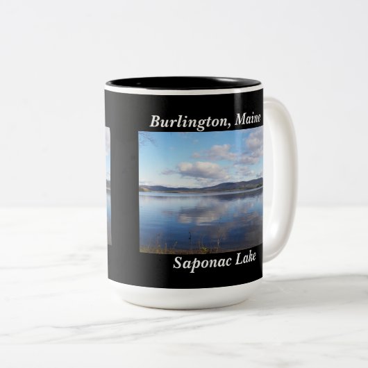 Saponac Lake Burlington, Maine Mok (Voorkant rechts)