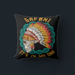 Saponi Heritage Native American Race Saponi Tribe Kussen<br><div class="desc">Saponi Heritage Native American Race Saponi Tribe</div>