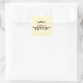Saponi voorouders Sticker (vierkant) (Tas)