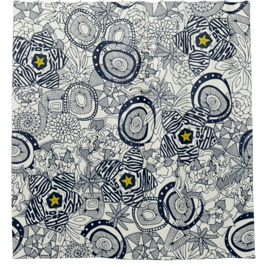 sappe iory chartreuse ster douchegordijn (Voorkant)