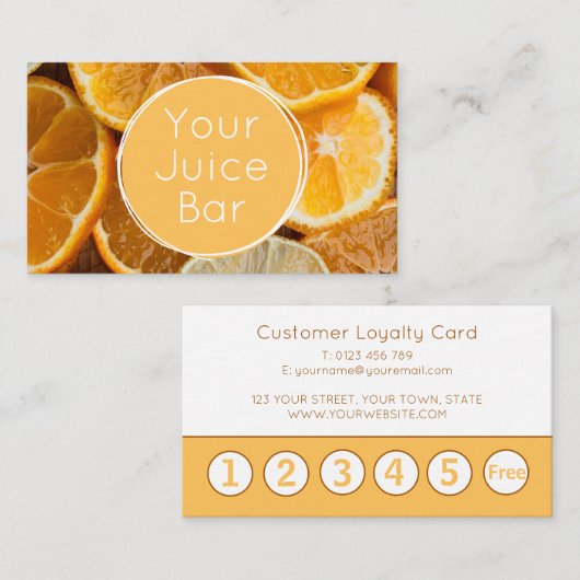 Sappenbar Loyalty Card Visitekaartje (Voorkant / Achterkant)