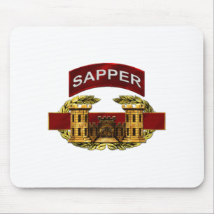 Sapper Tab met Combat Engineer Badge Muismat