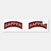Sapper Tab-set Bumpersticker (Voorkant)