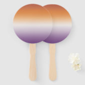 Sapphic Party Subtiele Lesbische Vlag Handwaaier (Voorkant en achterkant)