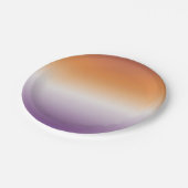 Sapphic Party Subtiele Lesbische Vlag Papieren Bordje (Gekanteld)