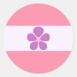 Sapphic Pride Circle Sticker