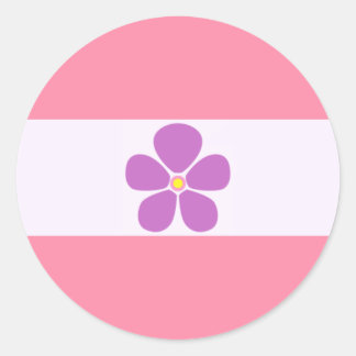 Sapphic Pride Circle Sticker
