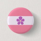 Sapphic Pride Flag Badge Ronde Button 3,2 Cm (Voorkant)