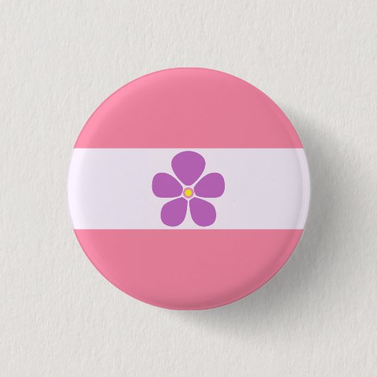 Sapphic Pride Flag Badge Ronde Button 3,2 Cm (Voorkant)