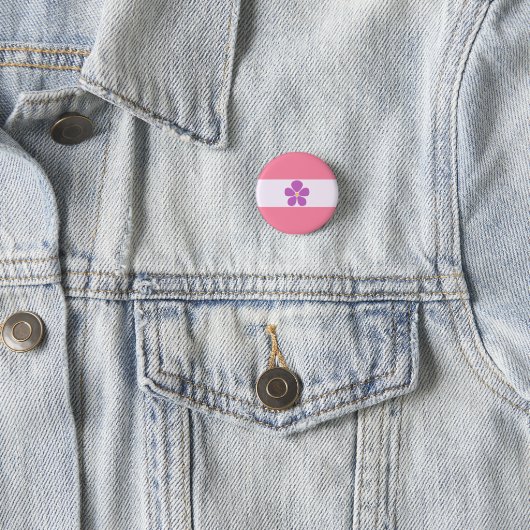 Sapphic Pride Flag Badge Ronde Button 3,2 Cm (In situ)