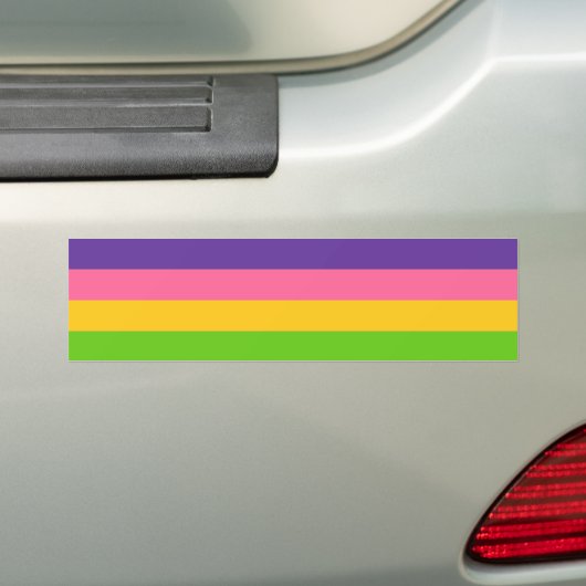 Sapphic Pride Flag Bumpersticker (Op auto)