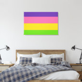 Sapphic Pride Flag Canvas Afdruk (Insitu (Slaapkamer))