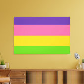 Sapphic Pride Flag Canvas Afdruk (Insitu (Woonkamer))
