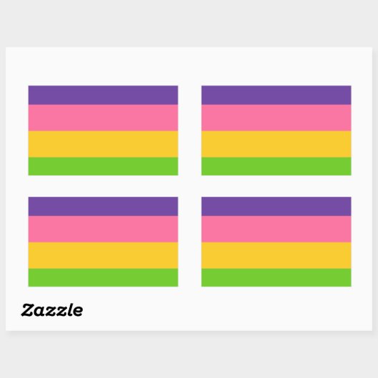 Sapphic Pride Flag Rechthoekige Sticker (Vel)