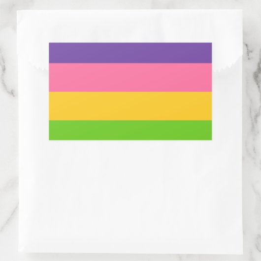 Sapphic Pride Flag Rechthoekige Sticker (Tas)