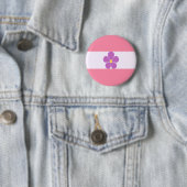 Sapphic Pride Flag Ronde Button 5,7 Cm (In situ)