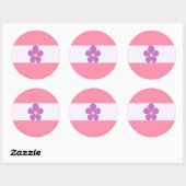 Sapphic Pride Flag Ronde Sticker (Vel)