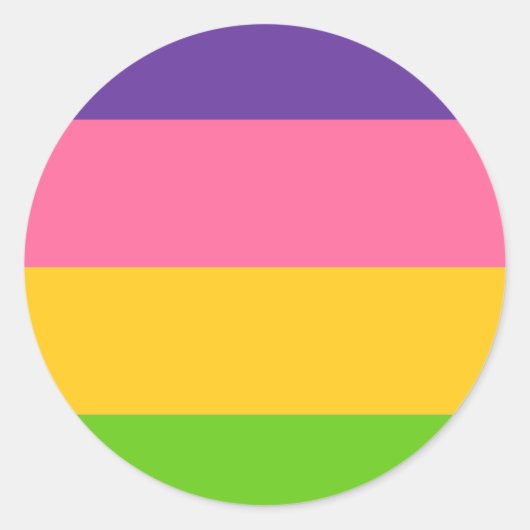 Sapphic Pride Flag Ronde Sticker (Voorkant)