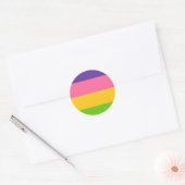 Sapphic Pride Flag Ronde Sticker (Envelop)
