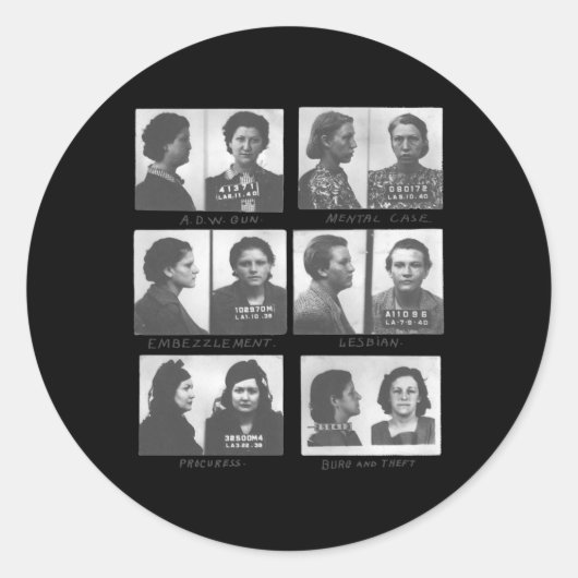 Sapphic Ronde Sticker (Voorkant)