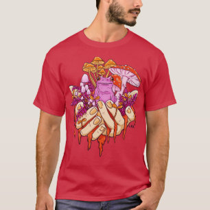 Sapphic Toadstool Kikker Handige paddenstoel T-shirt