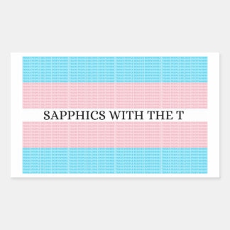 Sapphics met de T 4.0 Sticker - 4 stuks