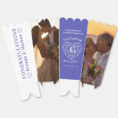 Sapphire 45e trouwdag nu dan foto's bedankdoosjes (Ongevouwen)