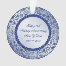 Sapphire 45th Wedding Jubileum Acryl Ornament