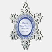 Sapphire 45th Wedding Jubileum Ornament (Rechts)