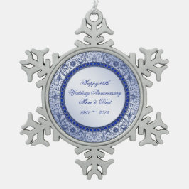 Sapphire 45th Wedding Jubileum Ornament