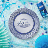 Sapphire 45th Wedding Jubileum Paper Bord (Feest)