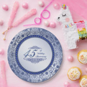 Sapphire 45th Wedding Jubileum Paper Bord (Feest)