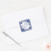 Sapphire 45th Wedding Jubileum Square Sticker (Envelop)