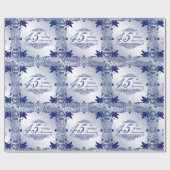 Sapphire 45th Wedding Jubileum Wrapper Paper Cadeaupapier (Vlak)