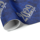 Sapphire Afstudeerder | Blue Royal Cobalt Azure Ye Cadeaupapier (Rol Hoek)