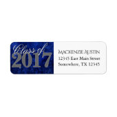 Sapphire Afstudeerder | Blue Royal Cobalt Azure Ye Etiket (Voorkant)