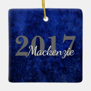 Sapphire Afstudeerder Blue Royal Cobalt Azure Ye Keramisch Ornament