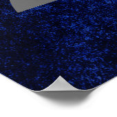 Sapphire Afstudeerder | Blue Royal Cobalt Azure Ye Poster (Hoek)