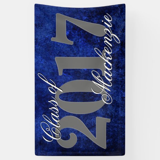Sapphire Afstudeerder | Blue Royal Cobalt Azure Ye Spandoek (Verticaal)