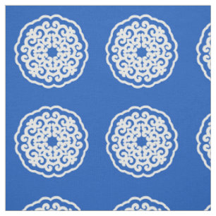 Sapphire Asian Moods Mandalla ~ small patroon Stof