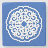 Sapphire Asian Moods Mandalla Stenen Onderzetter (Voorkant)