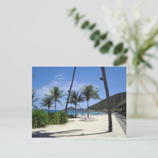 Sapphire Beach, St. Thomas, Maagdeneilanden Briefkaart (Staand voorkant)