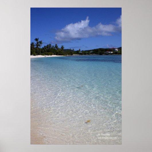 Sapphire Beach, St. Thomas Poster (Voorkant)