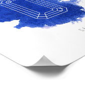 Sapphire Birthstone september Poster (Hoek)