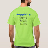 Sapphire Birthstone - September T-shirt (Achterkant)