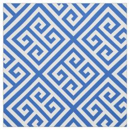 Sapphire blauw wht med grieks sleutel diag t patro stof