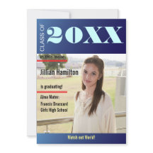 Sapphire Blue Afstuderen Magazine Hoesje