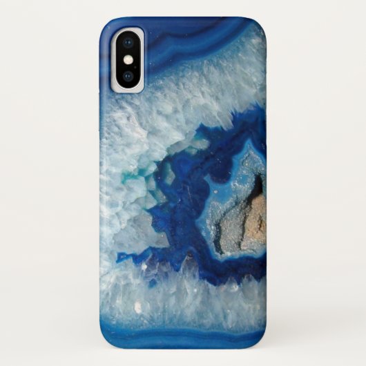 Sapphire Blue Agate Geode Case-Mate iPhone Case (Achterkant)