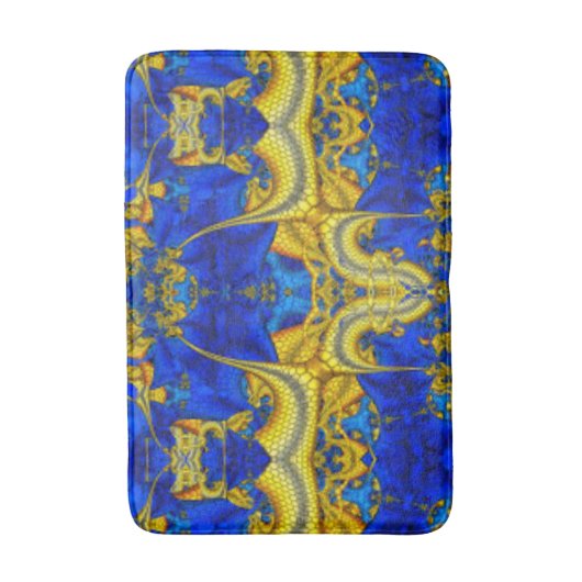 Sapphire Blue Avatar Serpentine Badmat (Voorkant Verticaal)